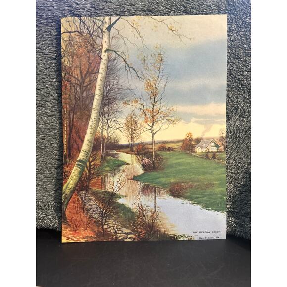 1930’s Lithographs Lot of 3 Scenic Prints Ready to Frame - Picture 4 of 10